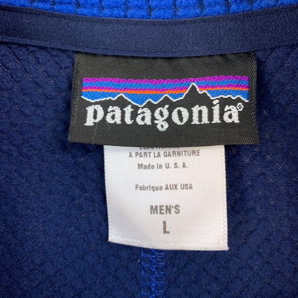 Patagonia Vintage Lightweight R-4 Micro-Fleece Vest Royal Blue Sz L - Picture 6 of 11